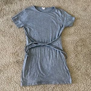 J. Crew cotton front tie t-shirt dress